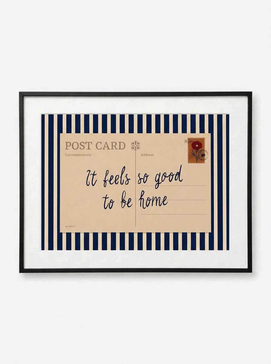 Good to be home postcard