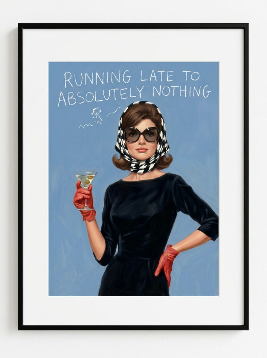 Running late for absolutely nothing