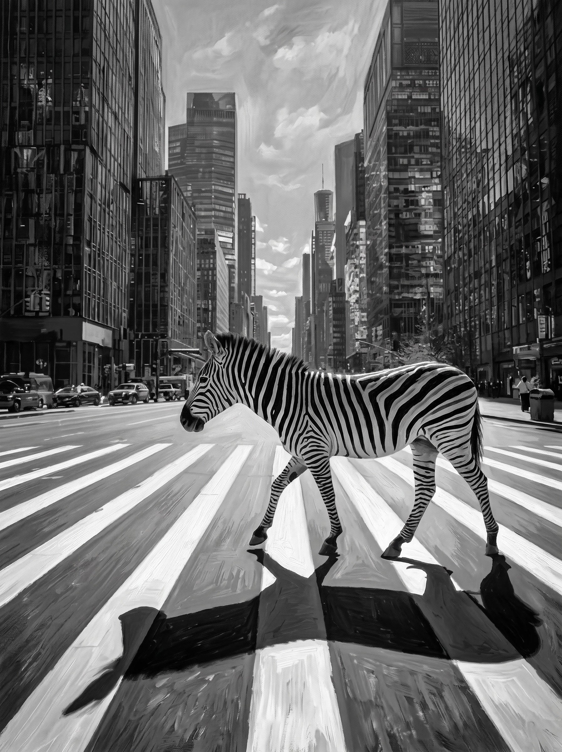 Zebra Walking