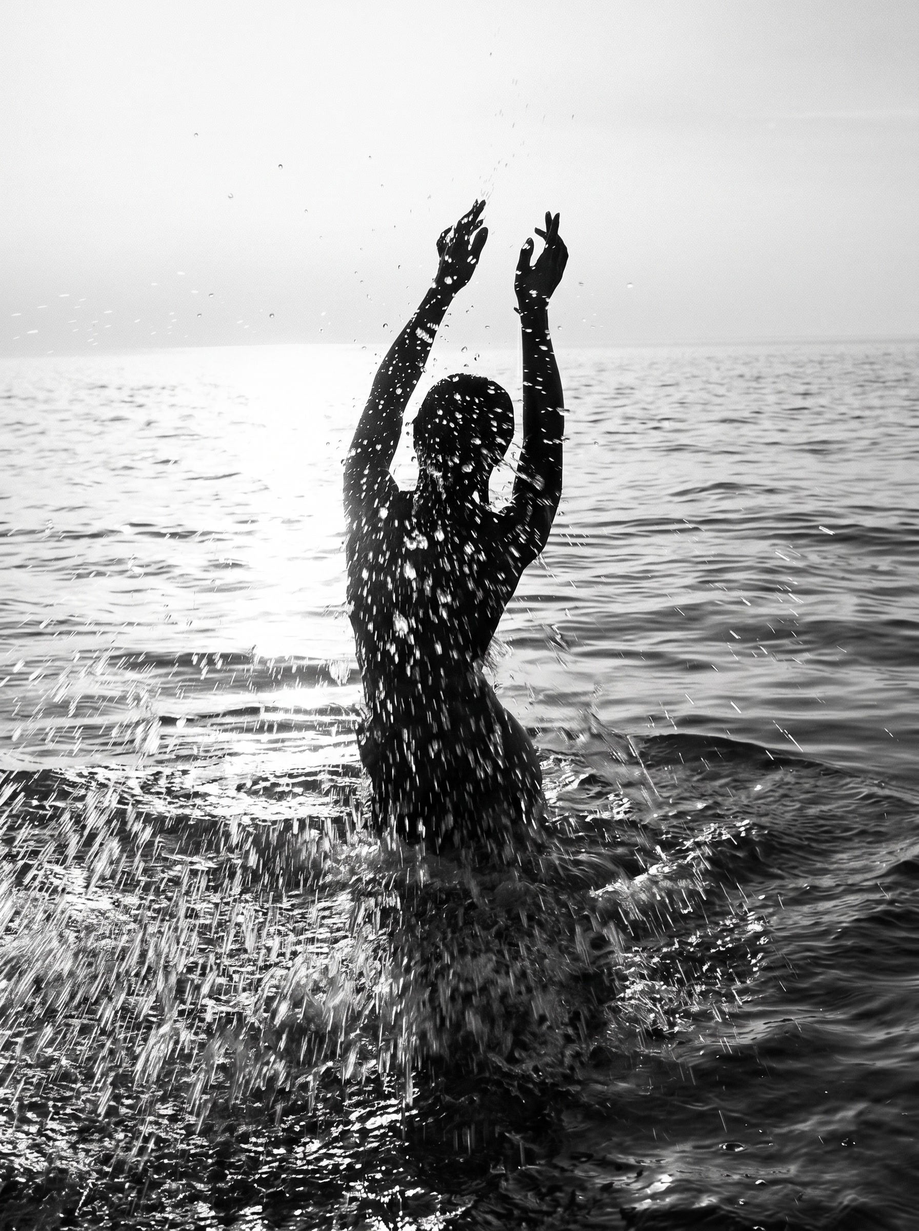 Dancing in the ocean